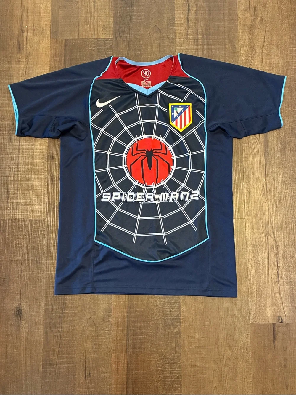 Nike Atlético Madrid 2004/05 away Spider-Man 2 soccer football jersey size small